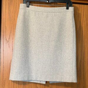 Wool Blend Pencil Skirt Gray Heather J Crew Mercantile Skirt Sz. 4